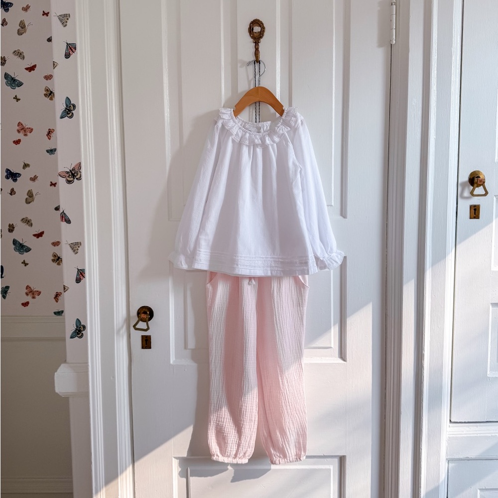 The White Company White and Light Pink Kids Play Set